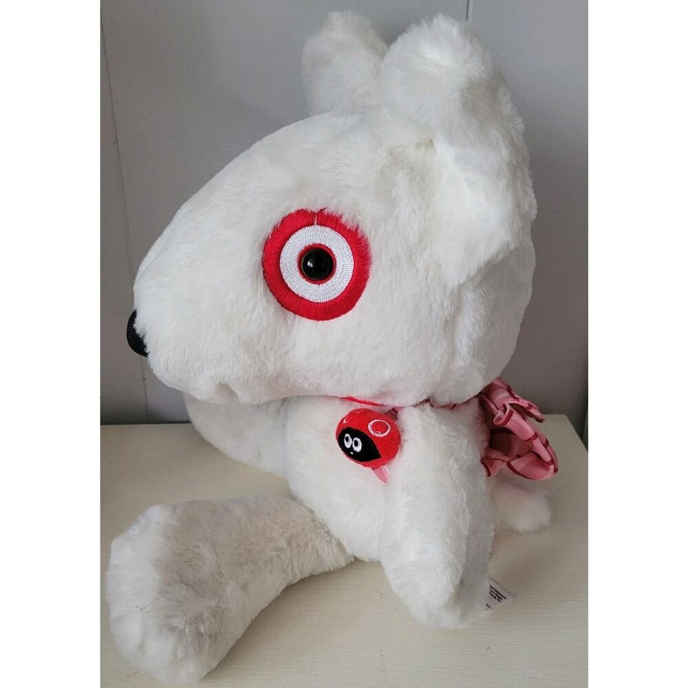 Bullseye Target Plush Dog w/Backpack 2023 Measures 16" Lady Bug on Strap